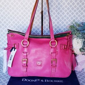 Dooney Florentine Double Strap tassel Satchel 💜